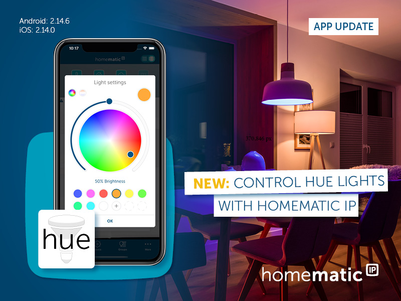 Homematic IP and Philips Hue light up the home together | Homematic IP